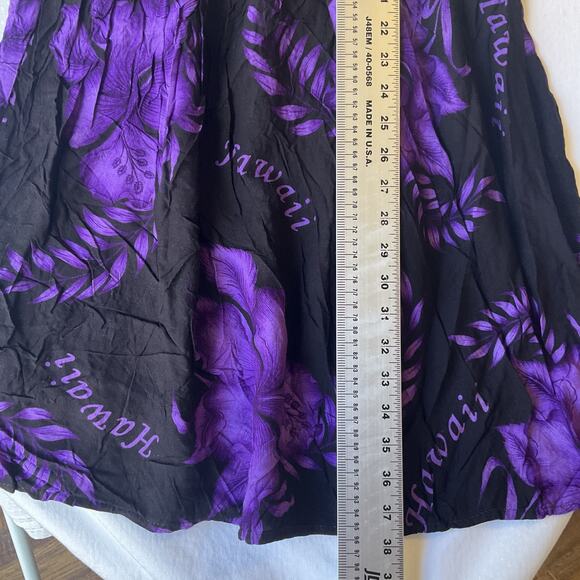 Unity Trading Women Dress ONE SIZE FITS ALL Purple Floral Sundress Hawaiian - Picture 6 of 8